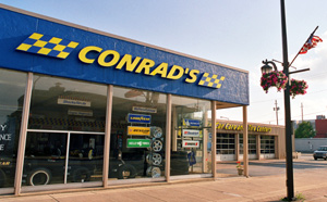 Conrad's Tire Express & Total Car Care Elyria, OH located on Broad Street