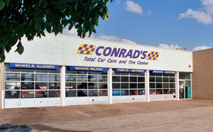 Conrad's Tire Express & Total Car Care Elyria, OH located on Midway Mall Blvd