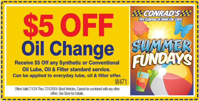 $5 Off any Oil Change (Synthetic or Conventional Oil)