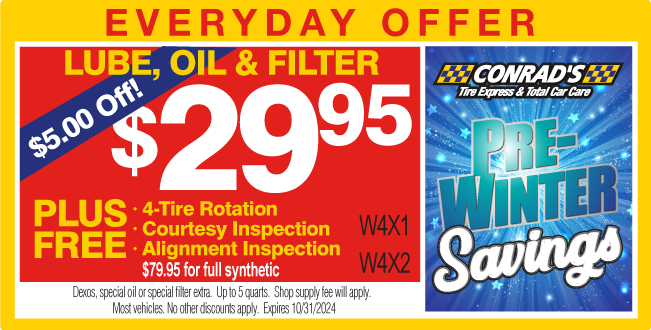 Lube, Oil & Filter Every day offer $29.95 with $5 Off