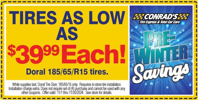 Tires as low as $39.99 Each!