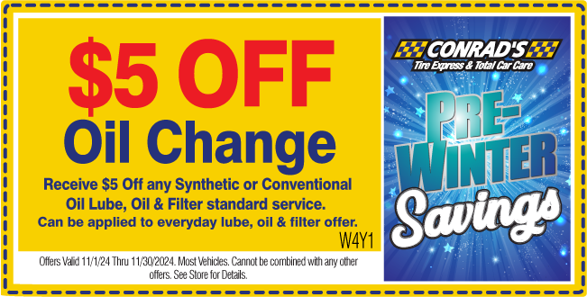 $5 Off any Oil Change (Synthetic or Conventional Oil)