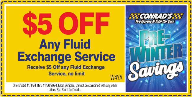 $5 Off any Fluid Exchange Service (no limit)