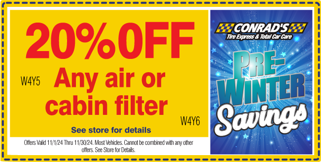 20% OFF ANY AIR OR CABIN FILTER