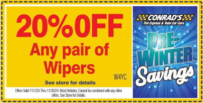 20% OFF ANY PAIR OF WIPERS