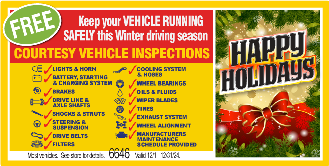 FREE Courtesy Vehicle Inspection