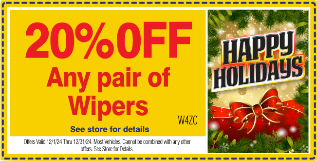 20% OFF ANY PAIR OF WIPERS