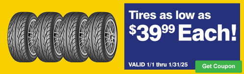 Tires as low as $39.99 Each!