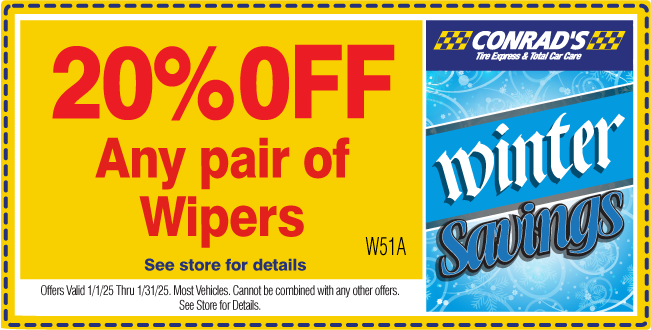 20% OFF ANY PAIR OF WIPERS