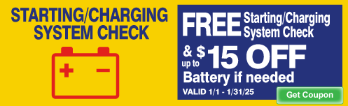 FREE Battery Inspection & up to $15 Off on Select Batteries