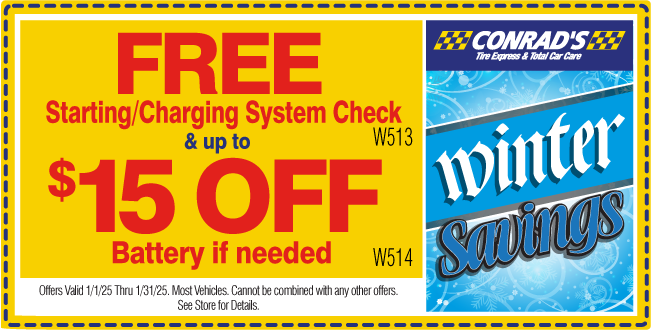 FREE Battery Inspection & up to $15 Off on Select Batteries