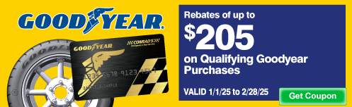 Goodyear Rebates Up To $205