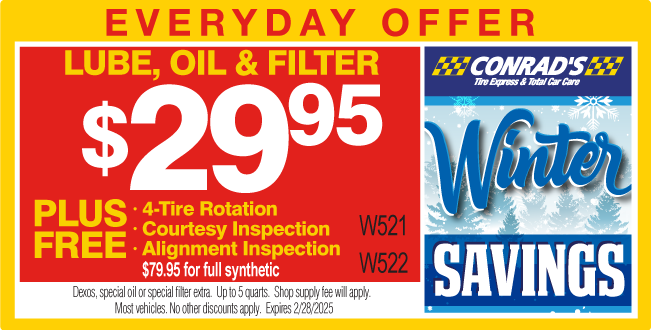 Lube, Oil & Filter Every day offer $29.95 with $5 Off