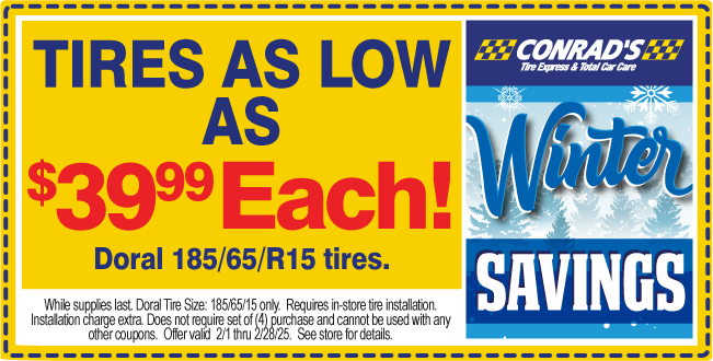 Tires as low as $39.99 Each!