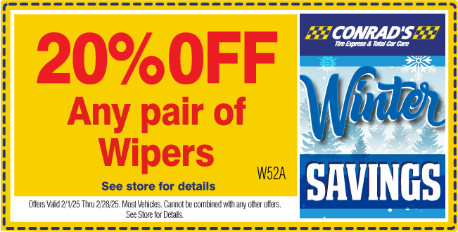 20% OFF ANY PAIR OF WIPERS