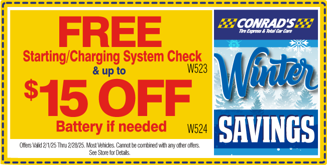 FREE Battery Inspection & up to $15 Off on Select Batteries