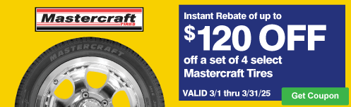 Instant Rebate of $120 on Mastercraft Stratus Select Sizes