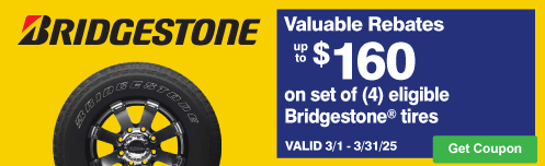 Bridgestone Up to $160