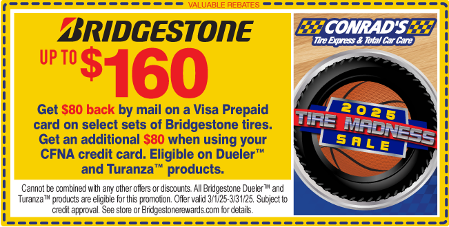 Bridgestone Up to $160