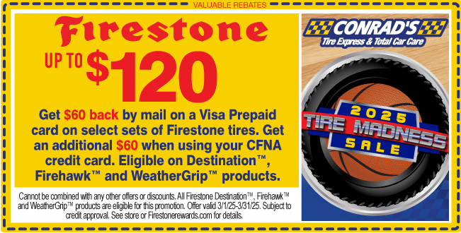 Firestone Up to $120